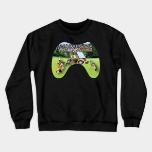 Gold Golf Course Game Mode Activated Crewneck Sweatshirt